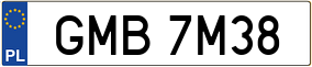 Trailer License Plate